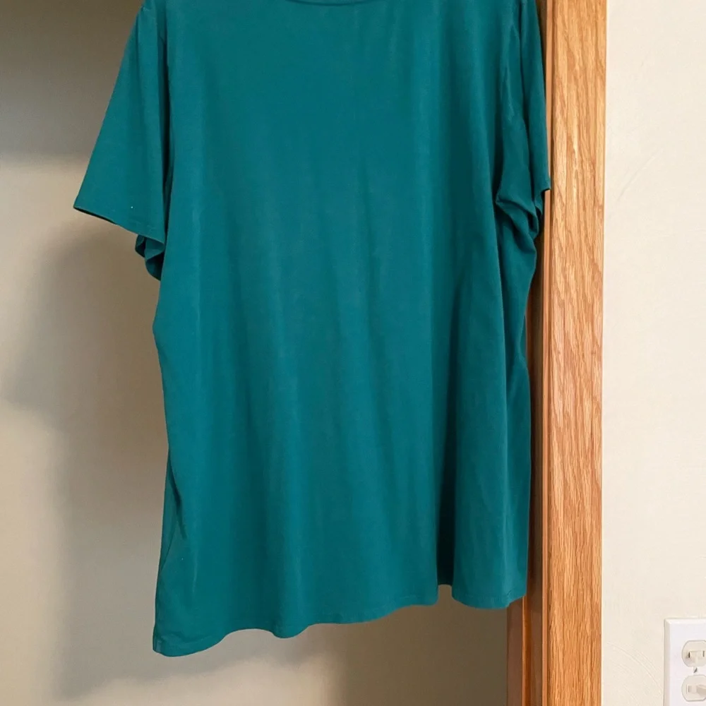 NWOT Calme by Johnny Was dark teal t-shirt - Picture 2 of 6